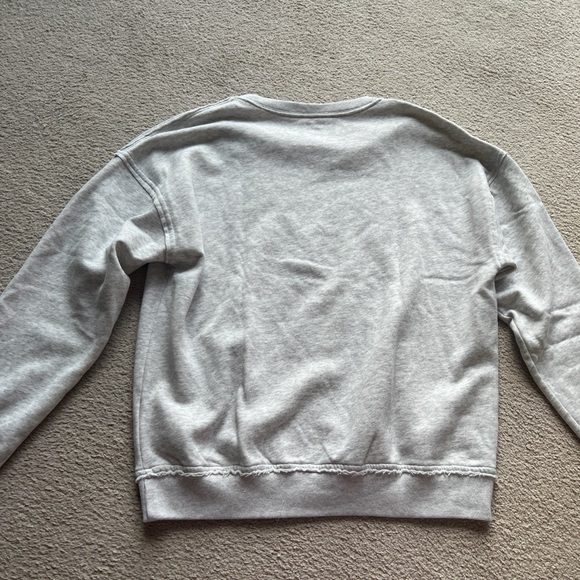 GEORGIA UGA Dawgs BULLDOGS Hollister Gray Graphic Notch Neck Sweatshirt Sweater - Picture 9 of 11